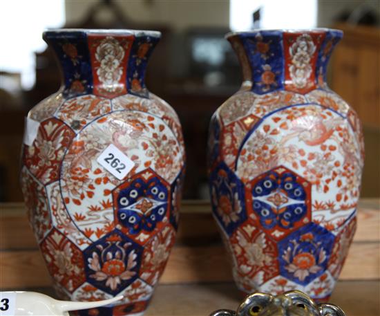 Pair of Imari vases